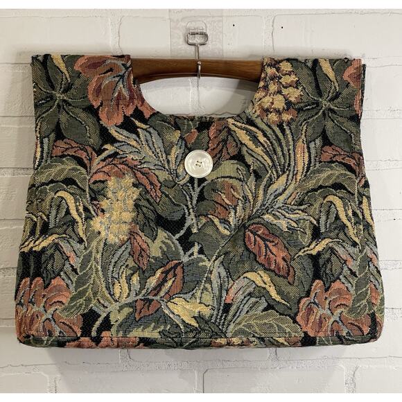 THE CARPETBAGGER SIZE MEDIUM TOTE, KNITTING BAG 14" X 17" X 6" | Vintage Sewing - Picture 2 of 13